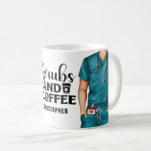 Scrubs en koffiezuster - persoonlijke koffie-Mok Koffiemok (Voorkant rechts)