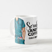 Scrubs en koffiezuster - persoonlijke koffie-Mok Koffiemok (Voorkant links)