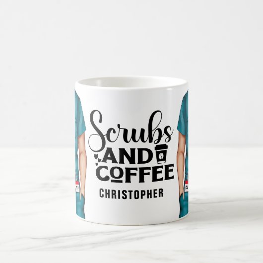 Scrubs en koffiezuster - persoonlijke koffie-Mok Koffiemok (Center)