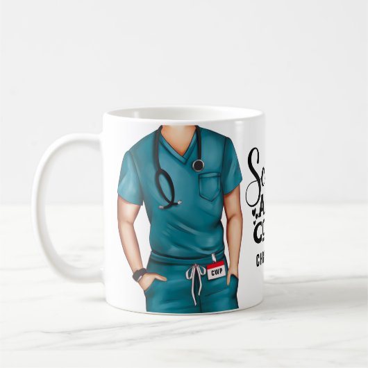 Scrubs en koffiezuster - persoonlijke koffie-Mok Koffiemok (Links)