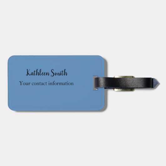 Scrubs Uniform Nurse Blue Bagagelabel (Achterkant horizontaal)