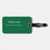 Scrubs Uniform Nurse Dk Green Bagagelabel (Achterkant horizontaal)