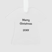 Scrubs Uniform Nurse White Shirt Orn Ornament (achterkant)