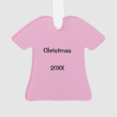 Scrubs Uniform Zurse Roze Shirt Kerstmis Ornament (achterkant)