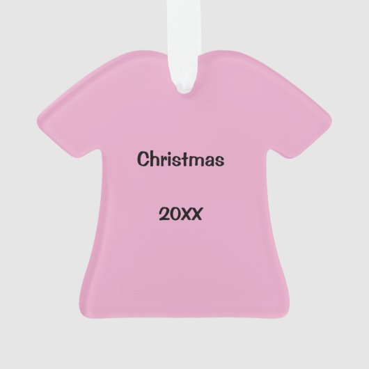 Scrubs Uniform Zurse Roze Shirt Kerstmis Ornament (achterkant)