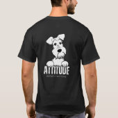 Scruffy Buttonnen ATTITUDE T-shirt (Achterkant)
