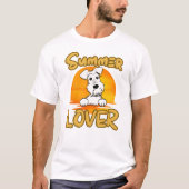 Scruffy Buttonnen ZOMER LIEFHEBBER T-shirt (Voorkant)