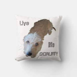 Scruffy Dog "Live life SCRUFFY Pillow" Kussen