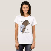 Scruffy Dog "Live life SCRUFFY" Vrouwen Baby Doll T-shirt (Voorkant volledig)