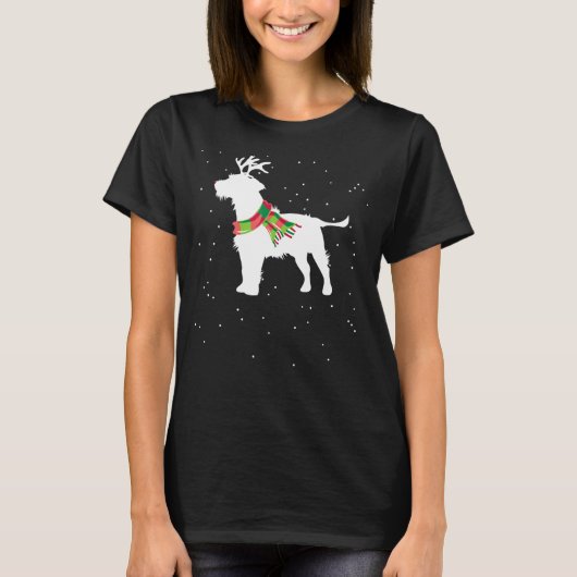 Scruffy Dog Reindeer T-shirt (Voorkant)