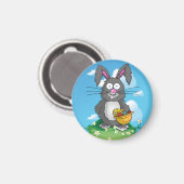 Scruffy Easter Bunny Magneet (Voorkant / Achterkant)