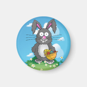 Scruffy Easter Bunny Magneet