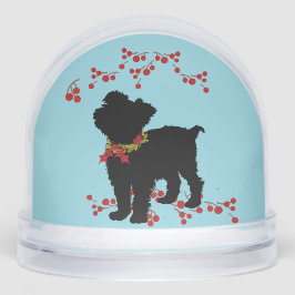 *Scruffy Mutt Naughty n' Cute Christmas Sneeuwbol