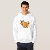Scruffy Orange Puppy Dog Hoodie (Voorkant volledig)