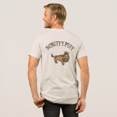 Scruffy Puff hond Tri-Blend Shirt (Voorkant)