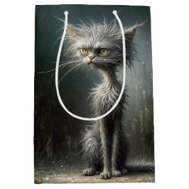 Scruffy Street Cat voor de verjaardag Medium Cadeauzakje