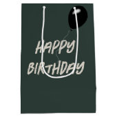 Scruffy Street Cat voor de verjaardag Medium Cadeauzakje (Achterkant)