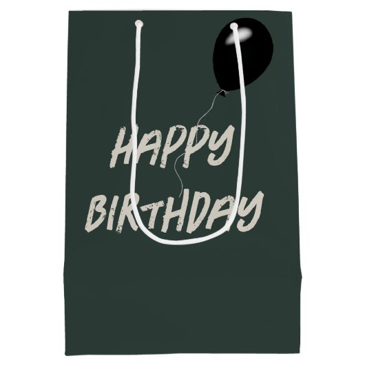 Scruffy Street Cat voor de verjaardag Medium Cadeauzakje (Achterkant)