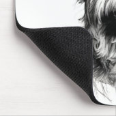 Scruffy Terrier Portret Schets Muismat (Hoek)