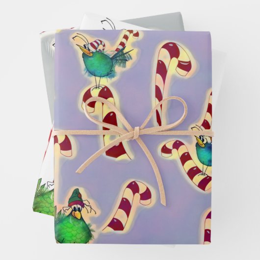 ScruffyMugArtGallery Holiday Gift Wrap Inpakpapier Vel (In situ)