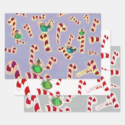 ScruffyMugArtGallery Holiday Gift Wrap Inpakpapier Vel (Set)