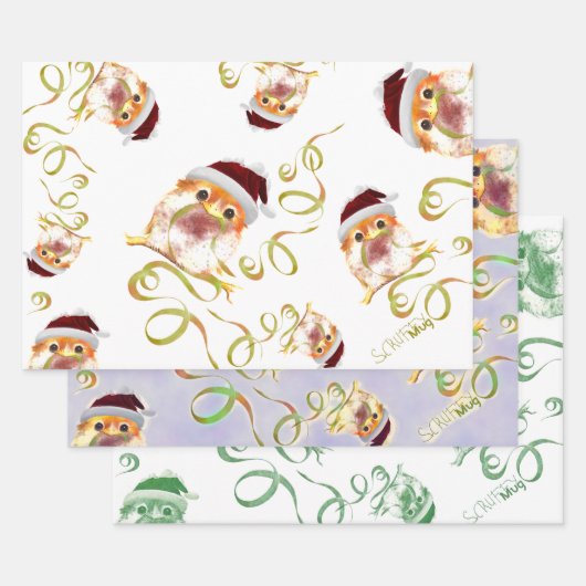 ScruffyMugArtGallery Holiday Wrapping Paper (Set)