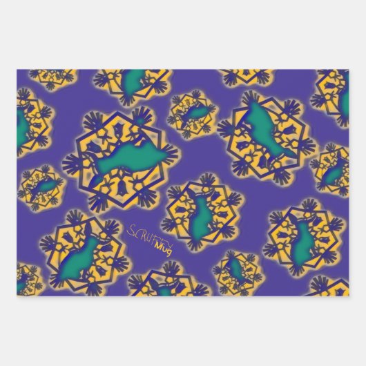 ScruffyMugArtGallery Holiday Wrapping Paper (Voorkant 3)