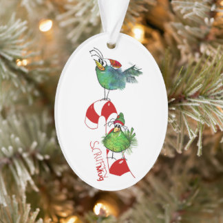 ScruffyMugArtGallery Oval Holiday Ornament
