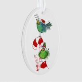 ScruffyMugArtGallery Oval Holiday Ornament (voorkant)