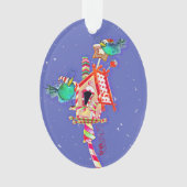 ScruffyMugArtGallery Oval kerstversiering Ornament (voorkant)