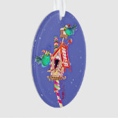 ScruffyMugArtGallery Oval kerstversiering Ornament (voorkant)
