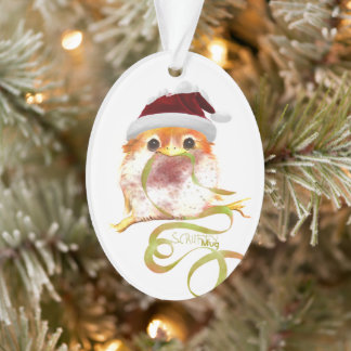 ScruffyMugArtGallery Oval Tree Ornament