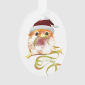 ScruffyMugArtGallery Oval Tree Ornament (achterkant)