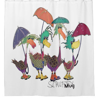 ScruffyMugArtGallery Shower Curtain Douchegordijn