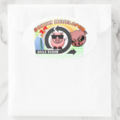 Scrum Developer - Agile softwareontwikkeling Ovale Sticker (Tas)