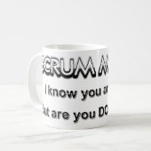 Scrum master, je bent klaar koffiemok (Voorkant links)