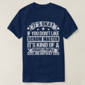 Scrum Master liefhebber is oké als je niet van Scr T-shirt (Design voorkant)