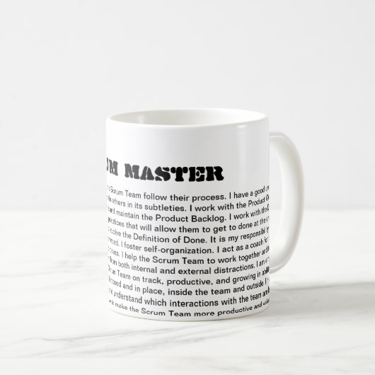 Scrum Master Mok (Voorkant rechts)