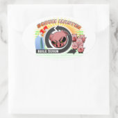 Scrum master ovale sticker (Tas)