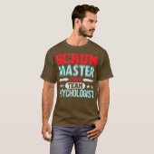 Scrum Master Psycholoog Agile Team PM Grappig T-shirt (Voorkant volledig)