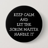Scrum Master Ronde Button 7,6 Cm (Voorkant)