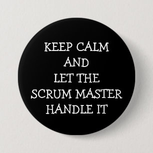 Scrum Master Ronde Button 7,6 Cm