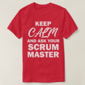 Scrum Master Software Development Team Funny T-shirt (Design voorkant)