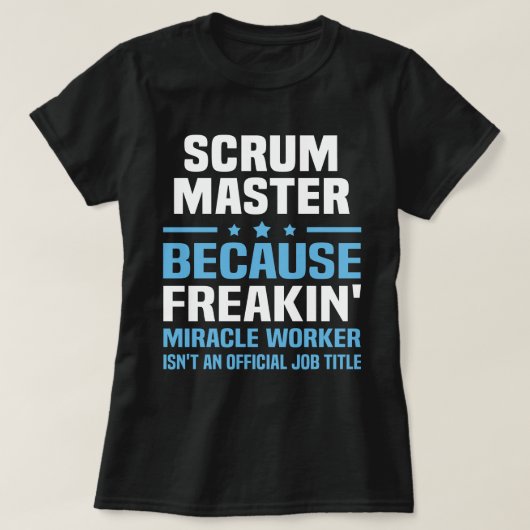 Scrum master t-shirt (Design voorkant)