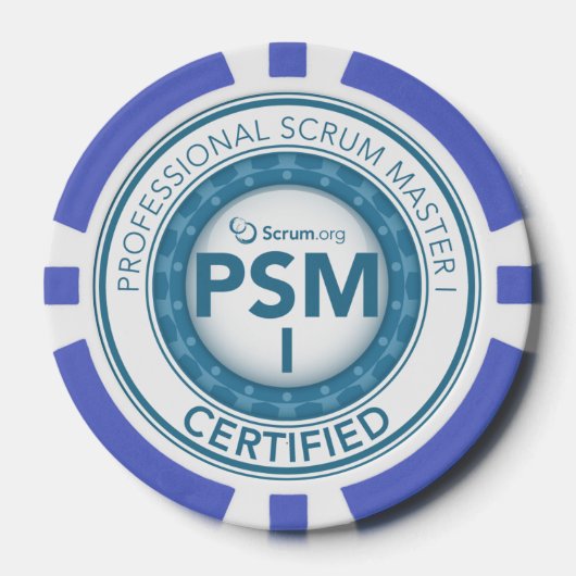 Scrum.org Poker Chip - PSM gecertificeerd (Voorkant)