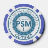 Scrum.org Poker Chip - PSM gecertificeerd (Achterkant)