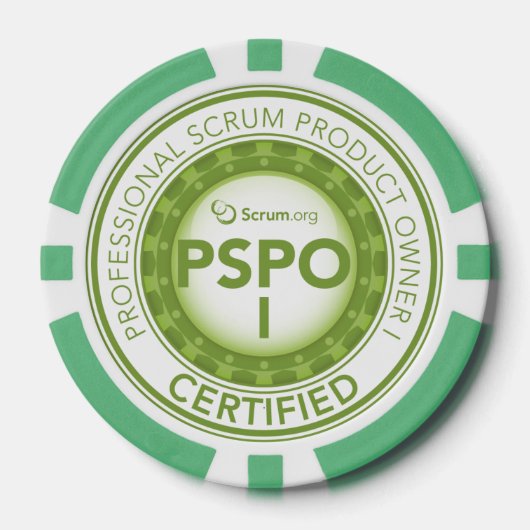Scrum.org Poker Chip - PSPO gecertificeerd (Voorkant)