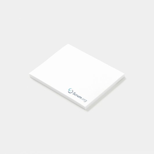 Scrum.org Sticky Notes - White (Schuin)
