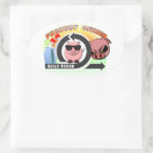 Scrum Product Owner - Agile Ovale Sticker (Tas)