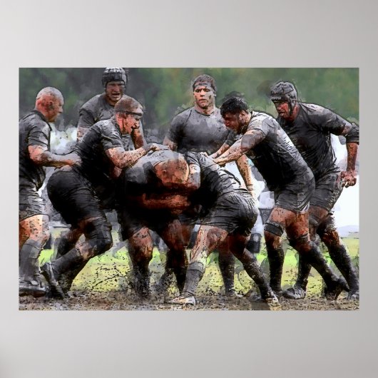 SCRUMMAGE RUGBY POSTER (Voorkant)